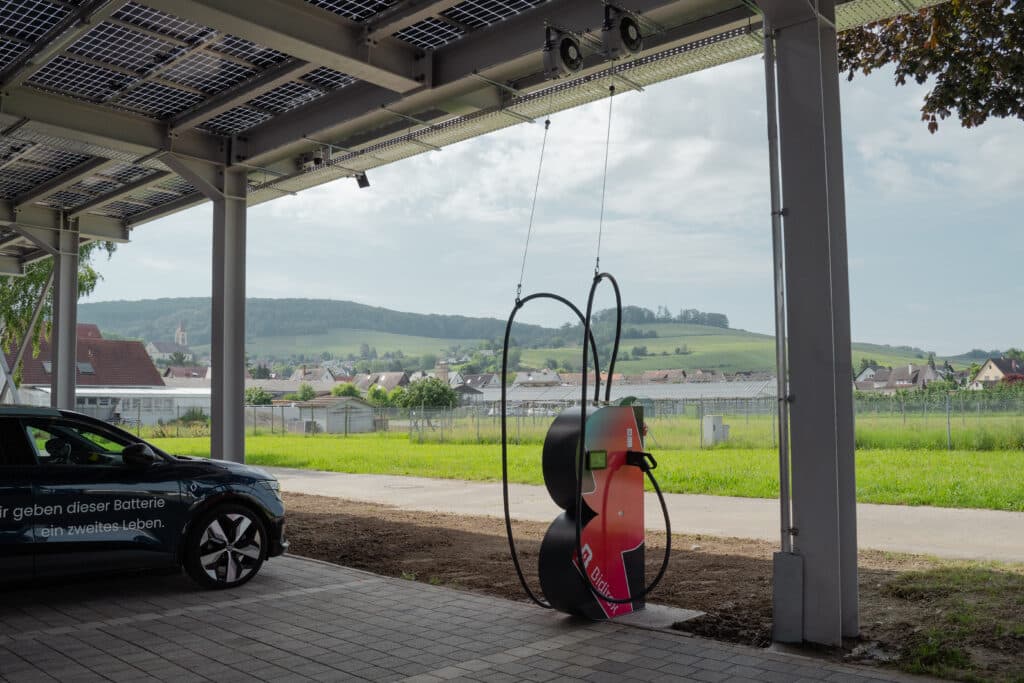 Ein AC-Ladepunkt unseres Partners Bidirex